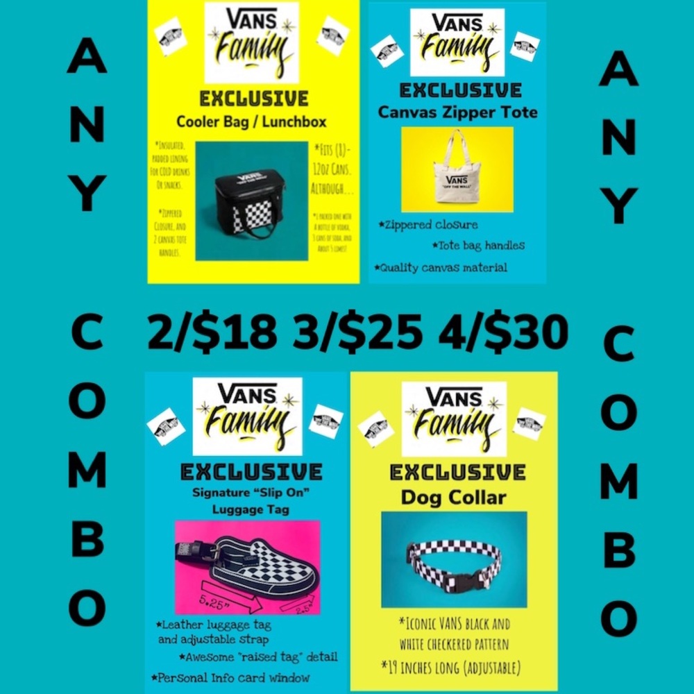 $ BUNDLE DEAL $ - Vans Items 2/$18 3/$25 4/$30